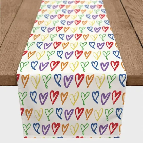 72" Poly Twill Love Is Love Table Runner {3}