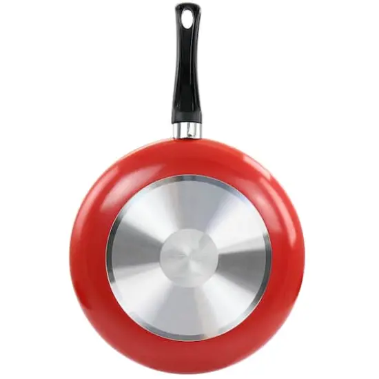 Oster Luneta 11.5" Red Aluminum Nonstick Frying Pan {4}