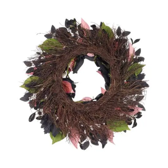 24" Black & Red Rose Wreath by Ashland&reg; {7}