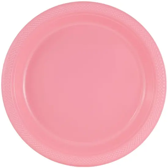 JAM Paper 7" Plastic Party Plates, 20ct. Baby Pink {1}