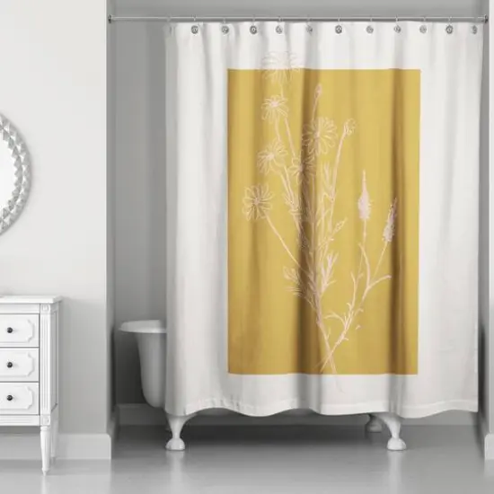 Sunset Florals Shower Curtain {3}