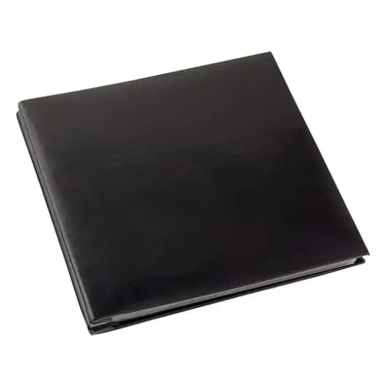 Black Mega Faux Leather Scrapbookby Recollections&reg; {1}
