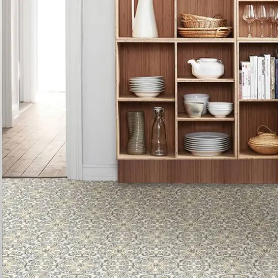 FloorPops Antico Peel & Stick Floor Tiles {7}