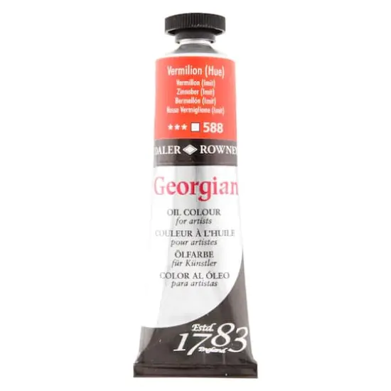 Daler-Rowney&reg; Georgian Oil Colour, 38mL 588 Vermilion Hue {1}