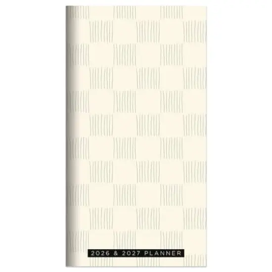 2026-2027 Checkerboard Small Monthly Pocket Planner {1}
