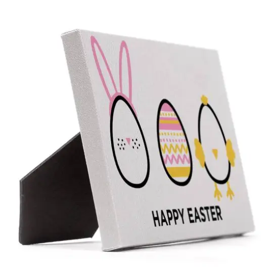 Happy Easter Eggs Tabletop Canvas {3}