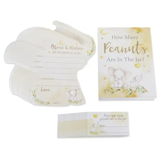 Kate Aspen&reg; Elephant Advice Card & Baby Shower Game Set {1}