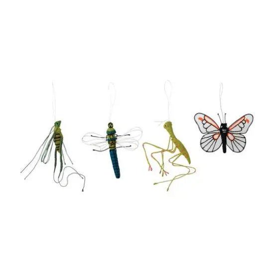 Hello Honey&reg; 4 Pack Wire Insect Handmade Wool Felt Ornaments {1}