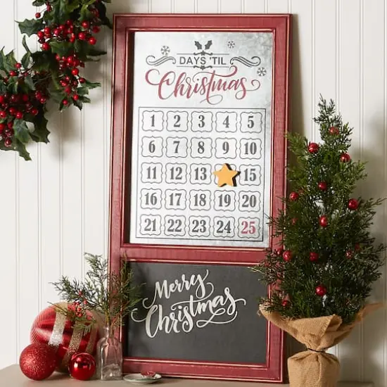 DII&reg; Chalkboard & Galvanized Tin Days 'Til Christmas Advent Calendar {7}