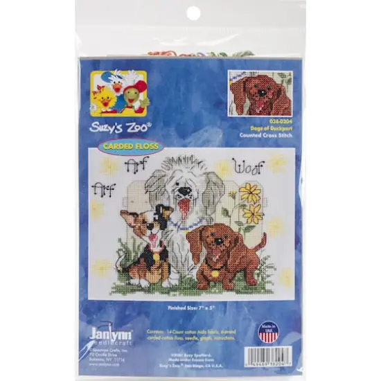 Janlynn&reg; Suzy's Zoo&reg; Dogs of Duckport Mini Counted Cross Stitch Kit {1}