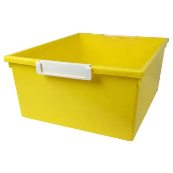 Romanoff&reg; Tattle&reg; 12qt. Tray with Label Holder, 3ct. Yellow {4}