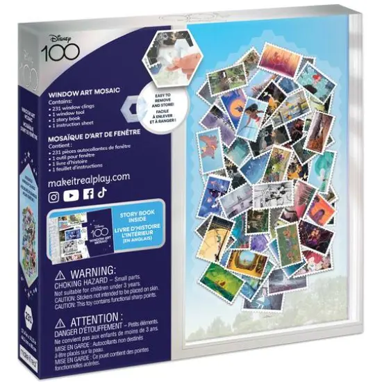 Make It Real&trade; Disney&reg; 100 Year Anniversary Window Art Mosaic Kit {6}