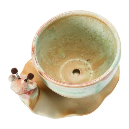 Hello Honey&reg; Stoneware Snail Planter Set {7}
