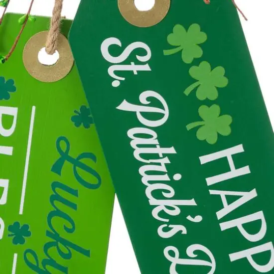 Glitzhome&reg; 24" St. Patrick's Wooden Doorknob Hanging D&eacute;cor {9}