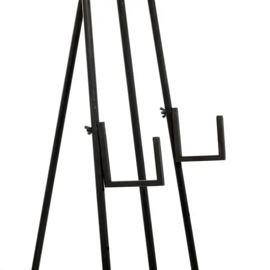 52" Black Iron Industrial Easel {6}