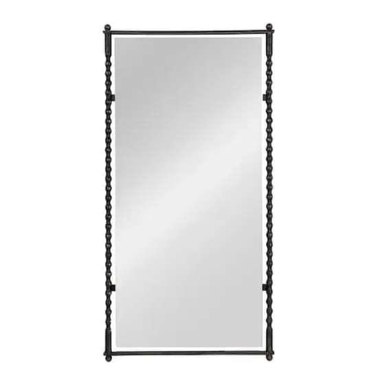 Hello Honey&reg; 47.25" Black Cast Metal Framed Tall Wall Mirror {1}