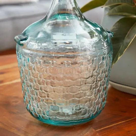 12" Clear Glass Farmhouse Vase {4}