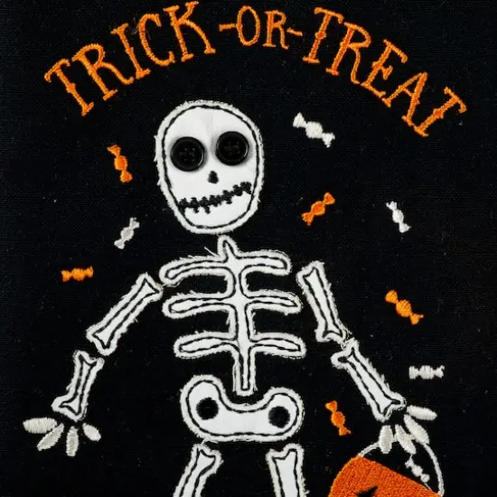 DII&reg; Embellished Halloween Happy Haunting Wicked Treats Dishtowels Set {5}