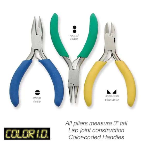 The Beadsmith&reg; Mini Color ID Plier Set {8}