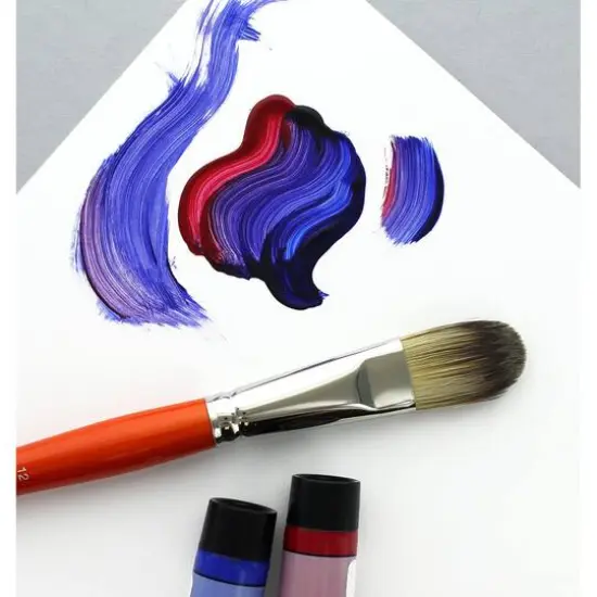 Connoisseur&reg; Synthetic Mongoose Long Handle Filbert Brush {5}