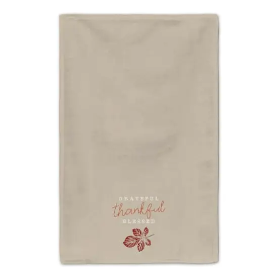 Grateful Thankful Leaf Tea Towel Set {5}