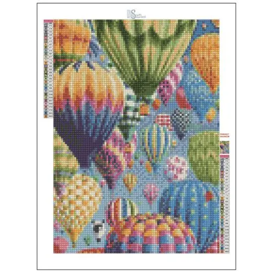Sparkly Selections Hot Air Balloons Diamond Painting Kit, Round Diamonds {4}
