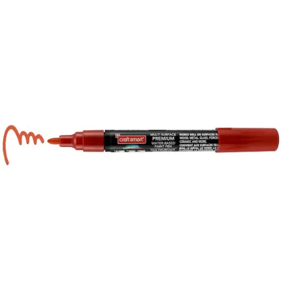Premium Broad Tip Matte Water-Based Paint Pen by Craft Smart&reg; Red {7}