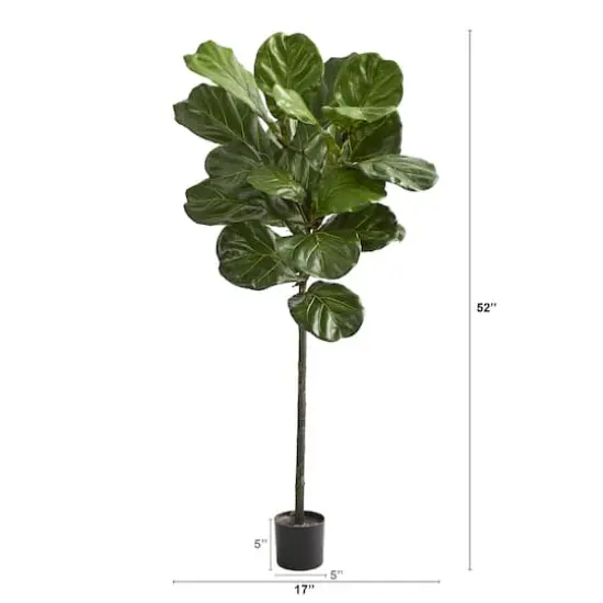 4.5ft. Potted Fiddle Leaf Artificial Tree {3}