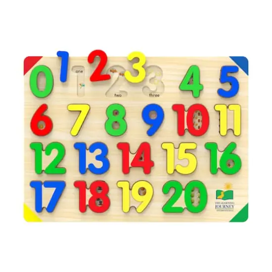 Lift & Learn Puzzle - 123: 21 Pcs {3}