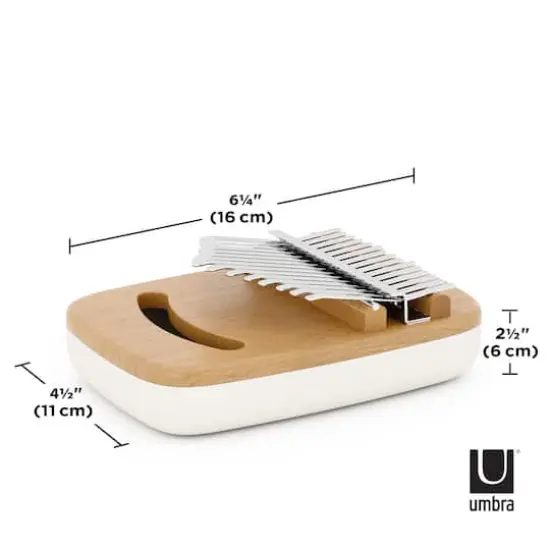 Umbra White & Natural Strumba Kalimba {6}