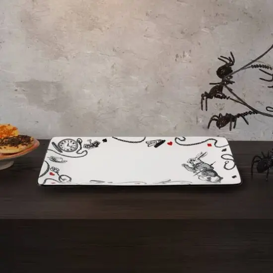 14" White Rabbit Ceramic Serving Dish by Ashland&reg; {4}