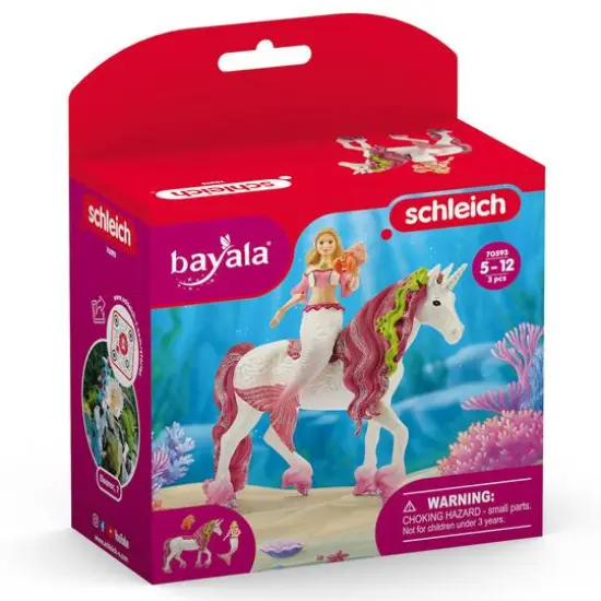 schleich® Bayala® Mermaid Feya Riding Underwater Unicorn Playset {10}