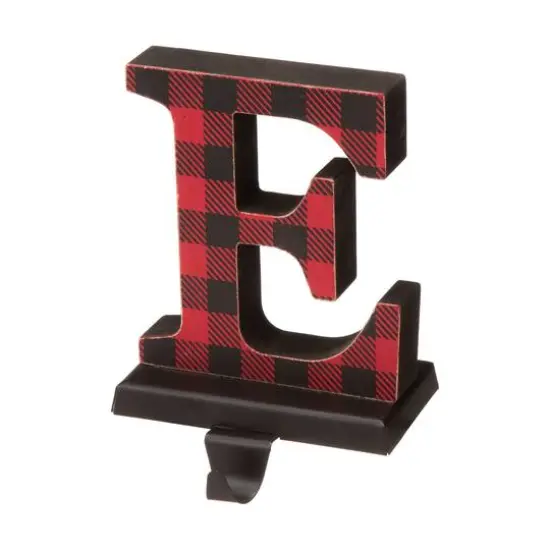 Glitzhome&reg; Red Plaid Noel Stocking Holders, 4ct. {7}
