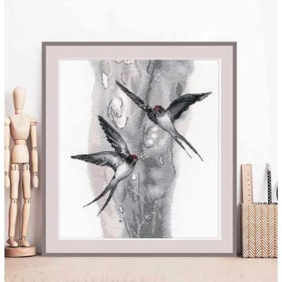 Oven Swallows Cross Stitch Kit {3}