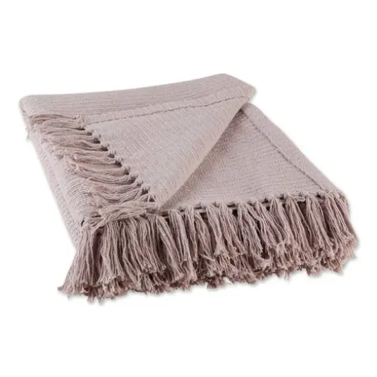 DII&reg; Dusty Lilac Solid Ribbed Throw {1}