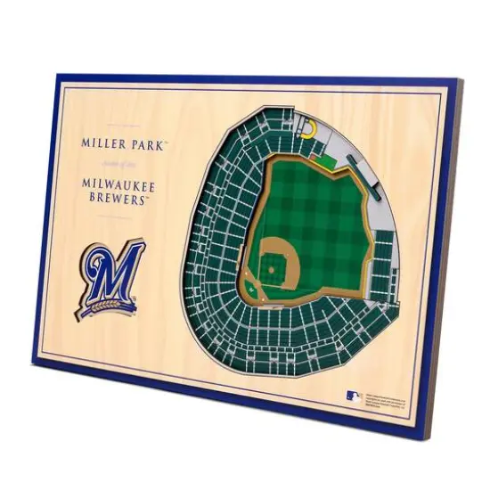Baseball 3D StadiumViews Desktop Display Milwaukee Brewers {1}