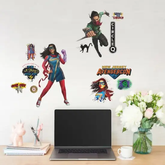 RoomMates Ms. Marvel Peel & Stick Wall Decals {1}