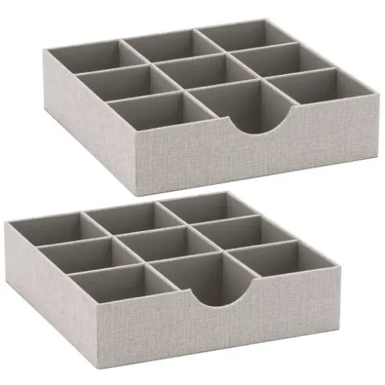 Household Essentials Gray Drawer Organizer Trays, 2ct. {1}