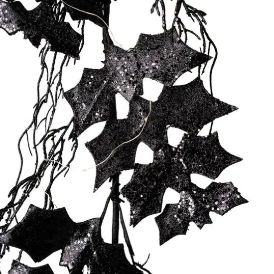 Glitzhome&reg; 6ft. Lighted Halloween Bat Garland {6}