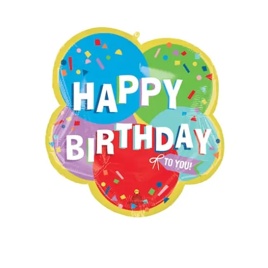 25" Sunny Balloons B-Day Foil Balloon {1}