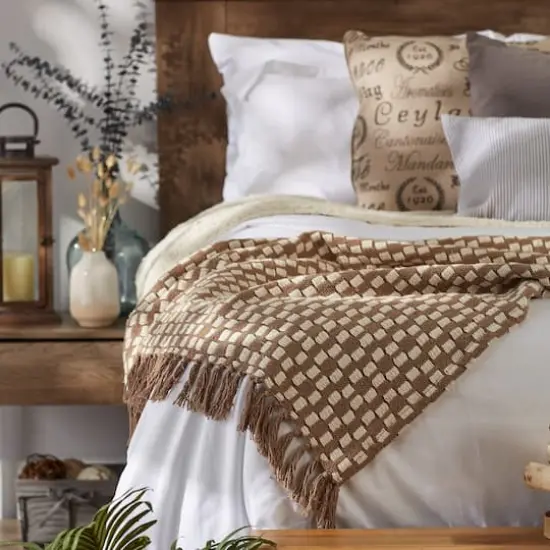 DII&reg; Stone Urban Check Throw {9}