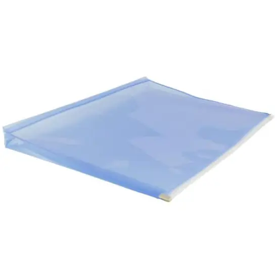 JAM Paper 9.75" x 13" Zip Closure Letter Booklet Plastic Envelopes, 12ct. Blue {4}