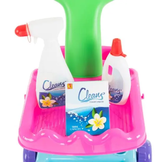 Toy Time Play Housekeeping & Janitor Cart Toy Cleaning Set {6}
