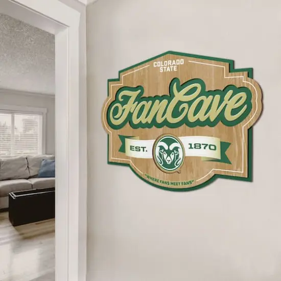 NCAA Fan Cave Sign Colorado State Rams {5}