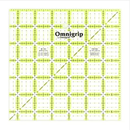 Omnigrip&reg; by Omnigrid&reg; 6.5" x 6.5" Non-Slip Square Quilting Ruler {1}