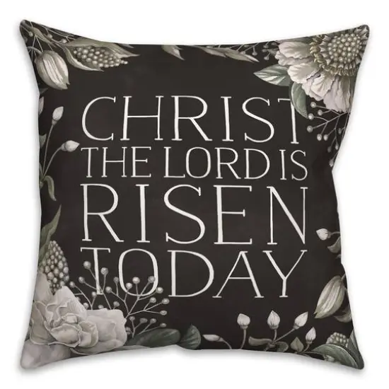 Christ Risen Today Pillow 2 18" x 18" Throw Pillow {1}