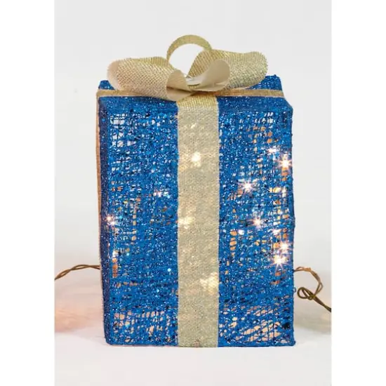3-Piece Glittering Thread Gift Box Sculpture Set {3}