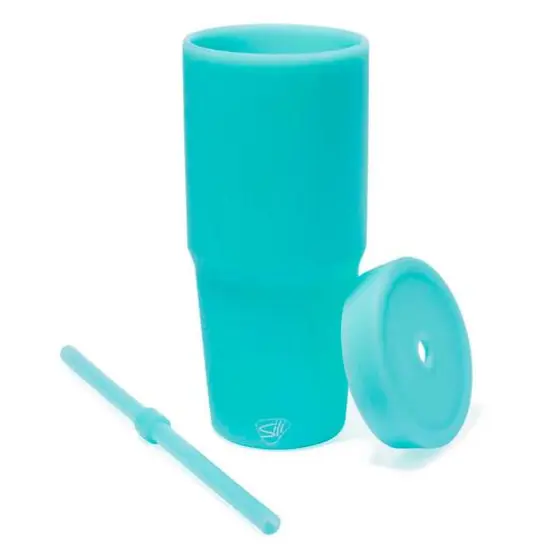 Silipint&reg; 32oz. Aqua & Sugar Rush Silicone Straw Tumblers {5}