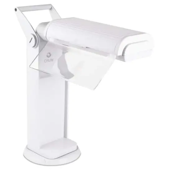 OttLite 11.5" White Magnifier Task Lamp {1}