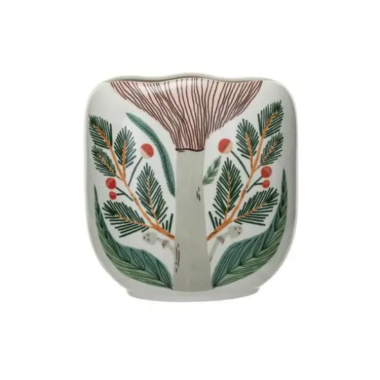 Hello Honey&reg; 7" Multicolor Mushroom Stoneware Planter {1}